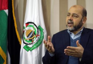 Deputy Hamas chief Moussa Abu Marzouk gestures during an interview with Reuters in Gaza City December, Reuters