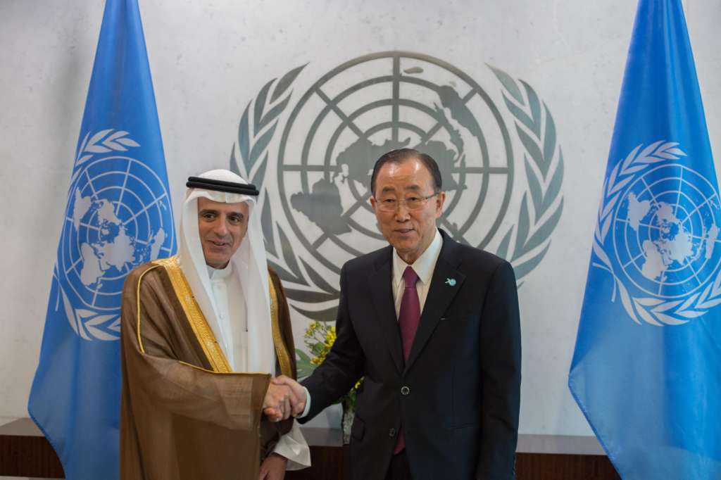 Jubeir, Ban Discuss ‘Abuse Report’ in Meeting Focusing on Yemen