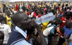 Reuters A refugee from South Sudan drinks water at a well during celebrations to mark World Refugee Day at the Kakuma refugee camp in Turkana District, northwest of Kenya's capital Nairobi, June 20, 2015. REUTERS/Thomas Mukoya