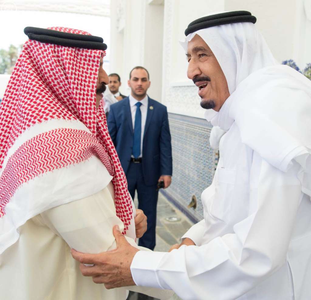 Custodian of the Two Holy Mosques Receives King of Bahrain