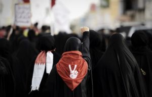 Women protest in Bahrain. (Photo: AFP/ Mohammed al-Sheikh)