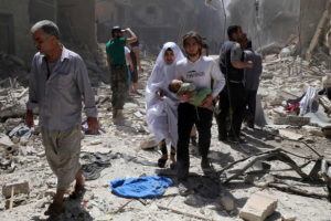 Airstrikes against civilians in Aleppo