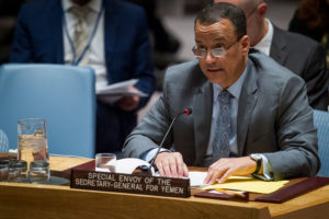 Ismail Ould Cheikh Ahmed, the Secretary General’s Special Envoy for Yemen, briefs the Security Council.