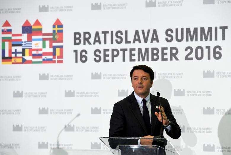 Italian PM: EU Bratislava Summit Is a Wasted Opportunity