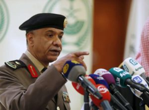 Major General Mansour Al-Turki, a security spokesman from the Saudi Arabian Ministry of Interior.