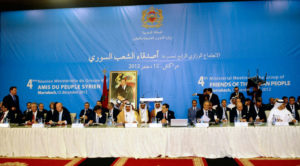 The fourth meeting of the Friends of Syria group opened on 11 December 2012 in Marrakesh, Morocco.