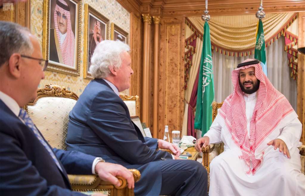 Deputy Crown Prince Discusses Regional Developments with Fallon, Meets GE’s CEO
