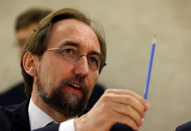 U.N.’s Rights Chief Slams Russia over Syria Airstrikes