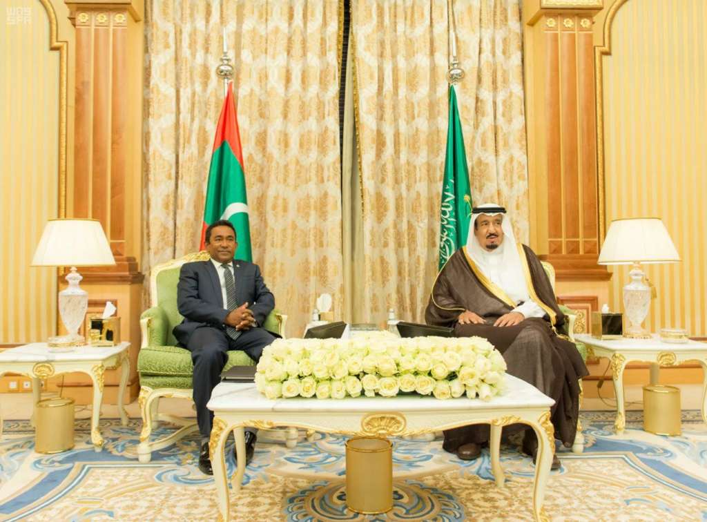 Saudi King Discusses Islamic and Int’l Developments with Maldivian President