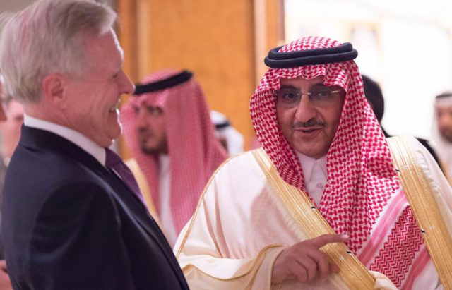 Saudi Crown Prince Receives U.S. Navy Secretary