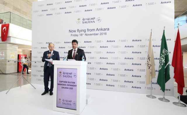 Saudi Arabian Airlines Starts Direct Flights to Ankara