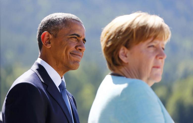 Obama,Merkel Stress Benefits of EU-U.S. Trade Deal