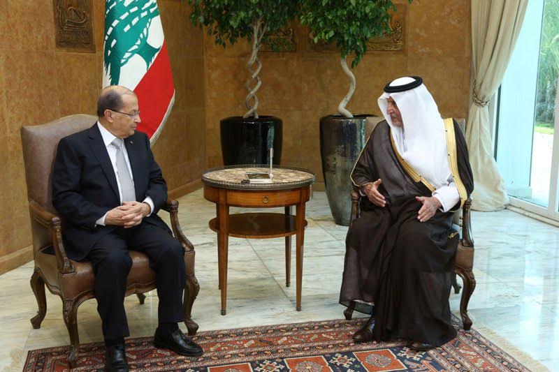Khalid Al-Faisal in Beirut… Aoun Promises to Visit Riyadh