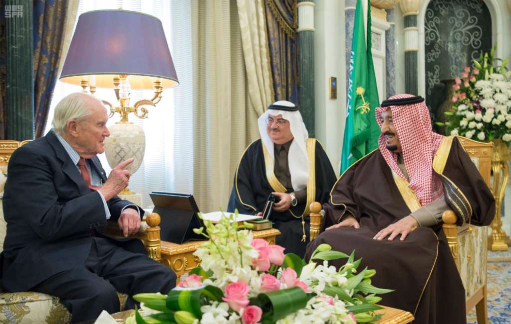 King Salman Receives Orientalist Dr. Polk