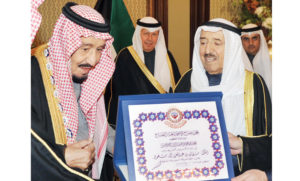 Saudi King awarded prestigious Kuwaiti Order.