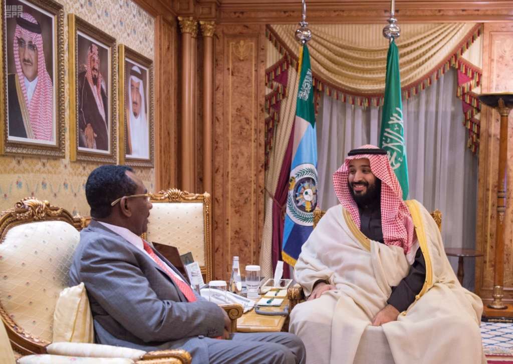 Mohammed bin Salman Discusses Issues of Common Interest with Sudanese Minister