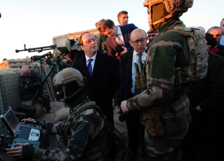 Hollande in the Line of Fire in Iraq