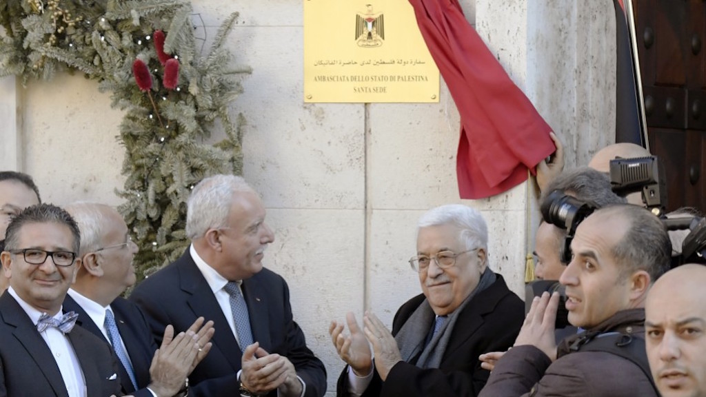 Palestinian President Opens Embassy in Vatican