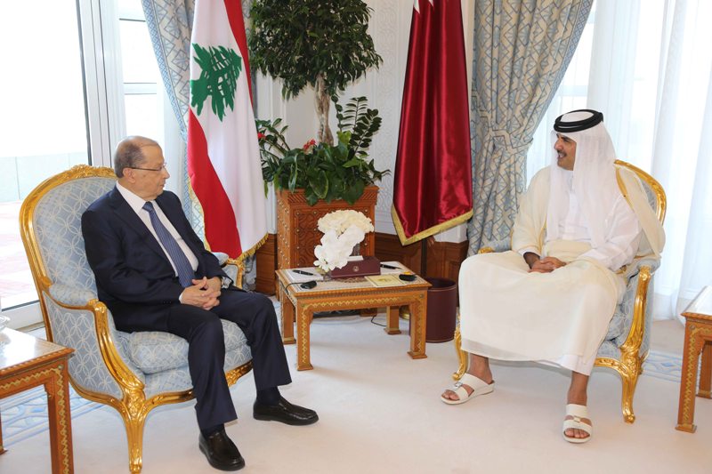 Aoun in Doha amid Agreement to Revive Higher Joint Committee