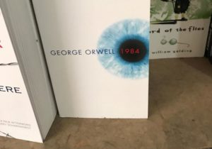 A copy of George Orwell's "1984" sits on the shelf of a bookstore in New York, January 25, 2017. REUTERS/Shannon Stapleton