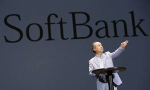 SoftBank Corp. Chief Executive and founder Masayoshi Son attends a press conference in June 2015.