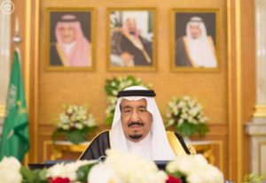 Custodian of the Two Holy Mosques Chairing Cabinet's Session.