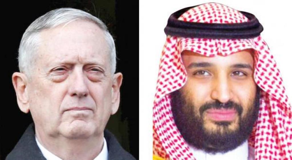 Saudi Deputy Crown Prince Discusses Mutual Cooperation with U.S. Secretary of Defense