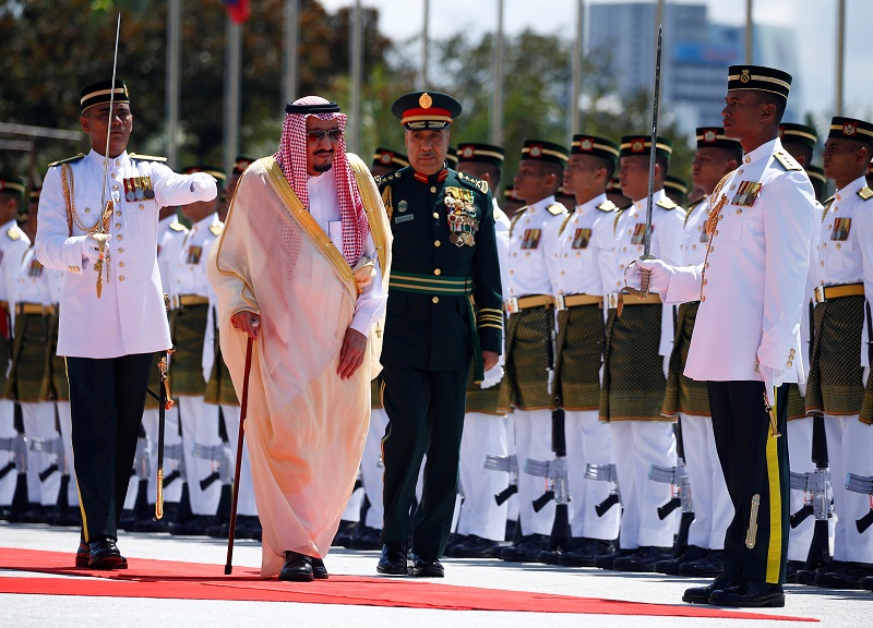 King Salman Arrives in Malaysia during Month-Long Asian Tour
