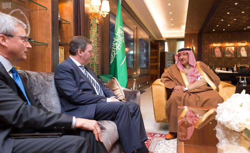 Crown Prince Meets with Belgian, New Zealand’s Security Chiefs