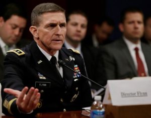 US Army Lt General Flynn testifies before House Intelligence Committee in Washington