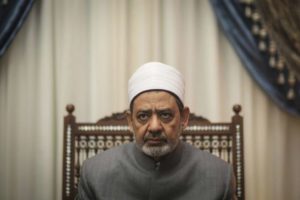 In this June 2015 file photo, Ahmad Al-Tayeb, Grand Imam of Al-Azhar poses for a photograph in his office, in Cairo, Egypt. The Council of Senior Clerics in Al-Azhar has rejected the Egyptian president's suggestion for legislation that would invalidate the practice of men verbally divorcing their wives.