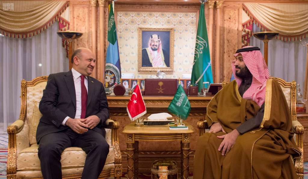 Deputy Crown Prince, Turkish Defense Minister Discuss Military Cooperation