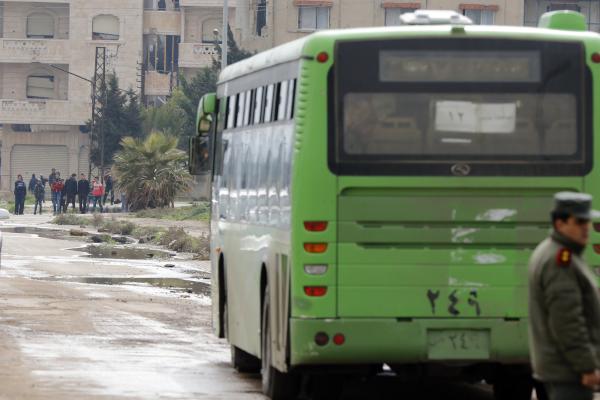Biggest War Evacuation Out of One Syrian District Begins