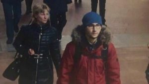 Handout photo of suspect Suspect Akbarzhon at St Petersburg's metro station