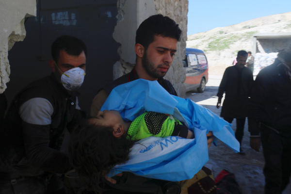 58 Killed in Suspected Gas Attack in Syria’s Idlib