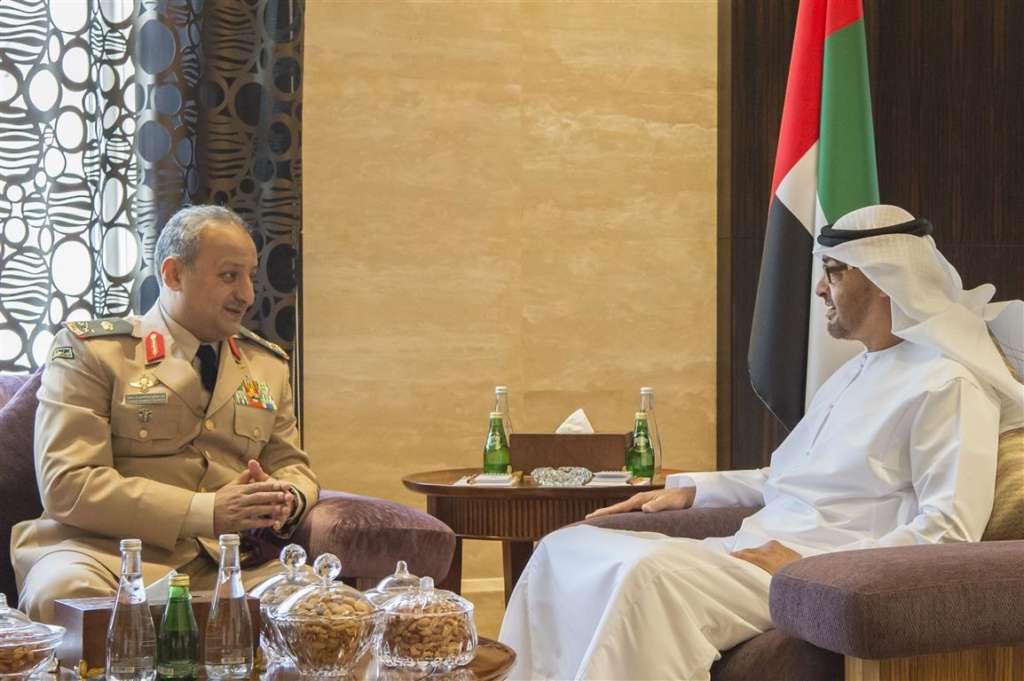 Abu Dhabi Crown Prince Discusses with Haftar International Efforts to Achieve Stability in Libya