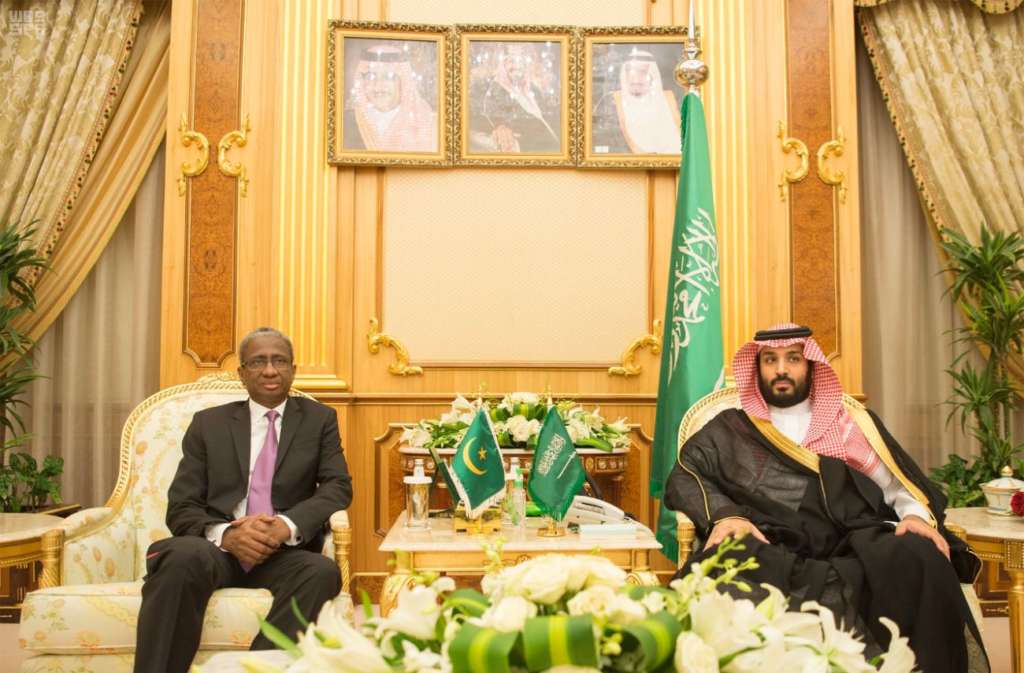 Deputy Crown Prince Discusses Bilateral Military Cooperation with Mauritanian Defense Minister