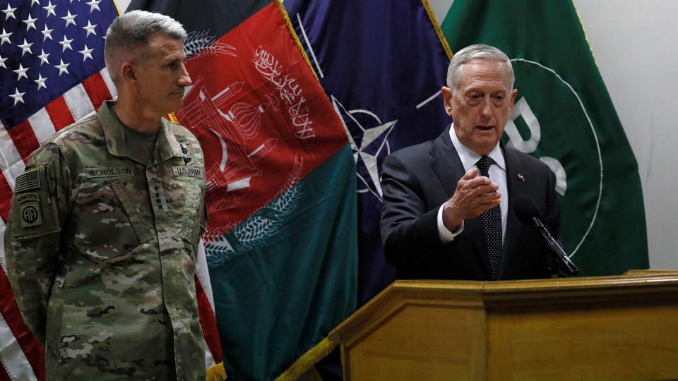 Mattis Hints at Russian Role in Arming Taliban in Afghanistan