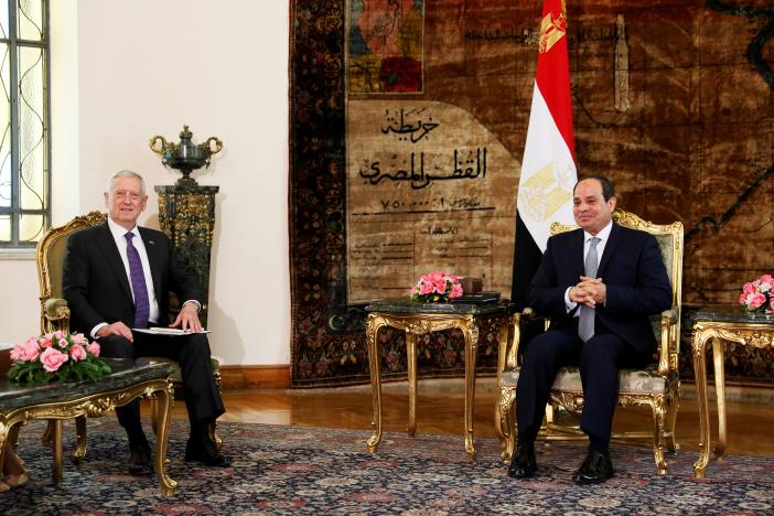US Defense Secretary Mattis Pledges Support for Egypt’s Sisi