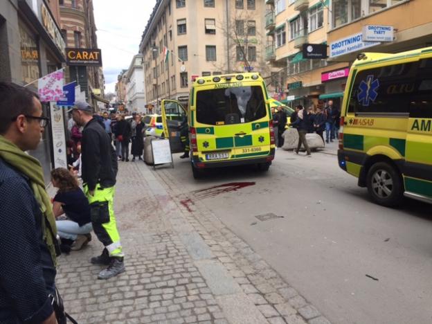 Stockholm: Terror Truck Driven into Crowd Kills Three, Wounds Eight