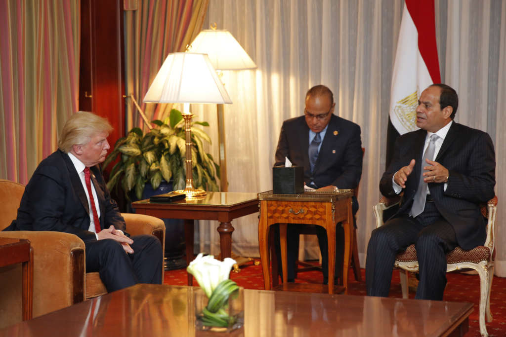 Trump, Sisi to Discuss Terrorism and Peace Process