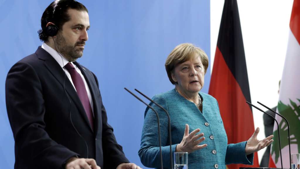 Hariri, Merkel Discuss Syrian Refugee Crisis
