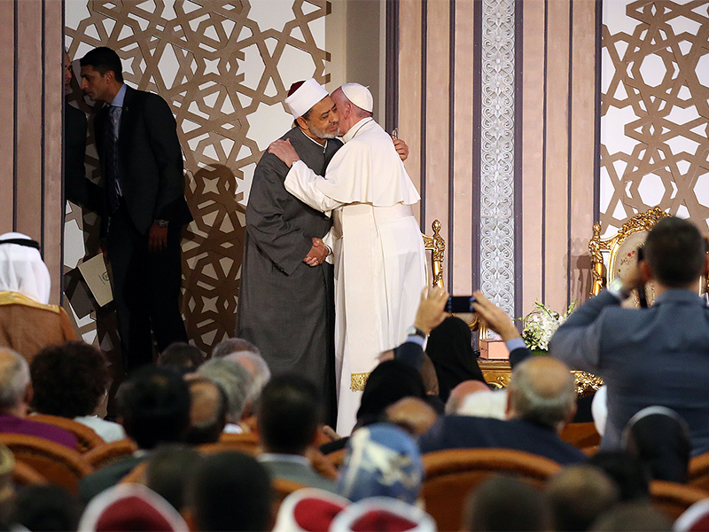 Pope from Al-Azhar: No to Violence in Name of Religion