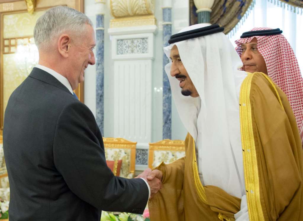 King Salman, Mattis Discuss Saudi-US Strategic Friendship