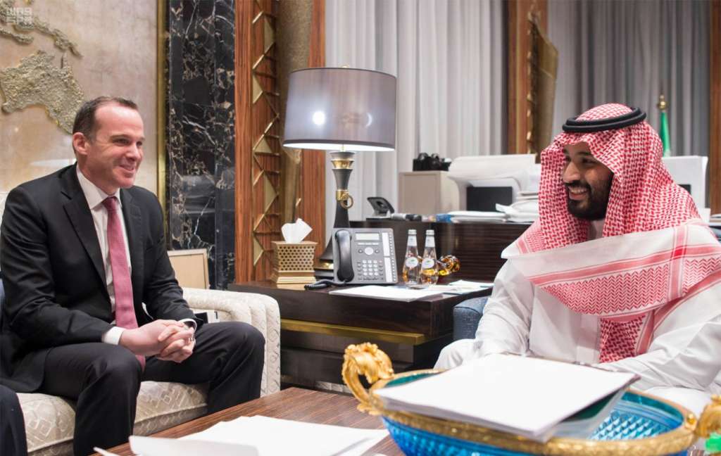Deputy Crown Prince Discusses with McGurk Fight against ISIS