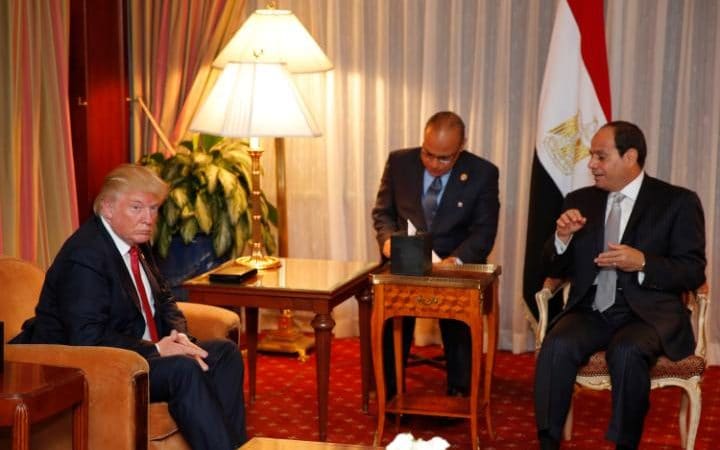 Trump to Sisi: We are Very Much Behind Egypt