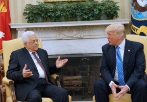 Palestinian president Abbas visits Trump in White House