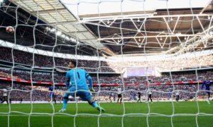 Nemanja Matic beats Tottenham’s Hugo Lloris with a spectacular shot to secure an FA Cup semi-final win as Chelsea found a way to prevail.