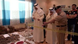 Confiscated arms in Kuwait were found in Al Abdali area near the Iraqi border
