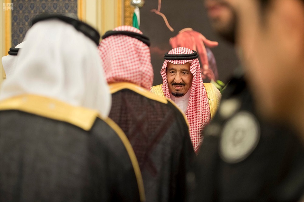 King Salman Receives Princes, Wellwishers on Occasion of Ramadan